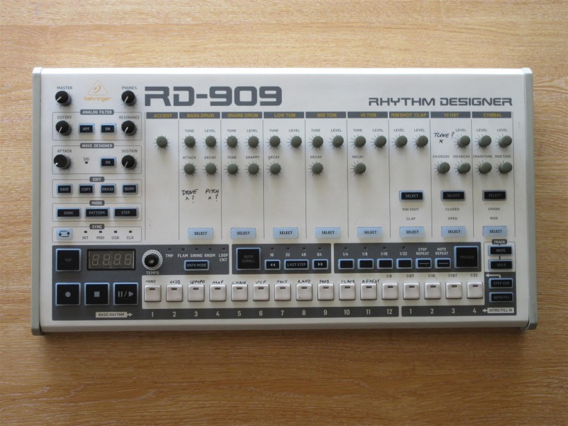 Behringer RD-909 詳細功能出爐，價格在 400 - 500 美元