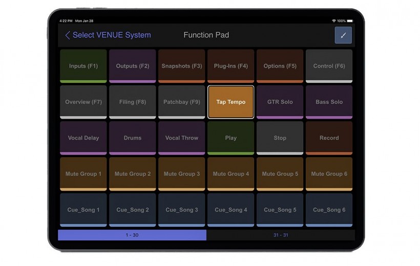 AVID Venue S6L 系統(tǒng)升級，可通過 iOS 控制呈現(xiàn)體育場大小的演出