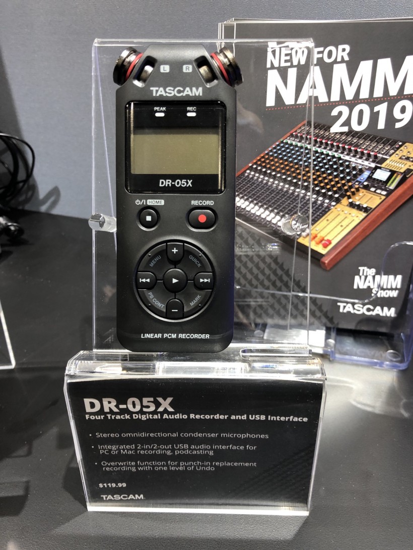 NAMM 2019 展會：Tascam 三款 DR-X 系列手持錄音機(jī)第一時間上手