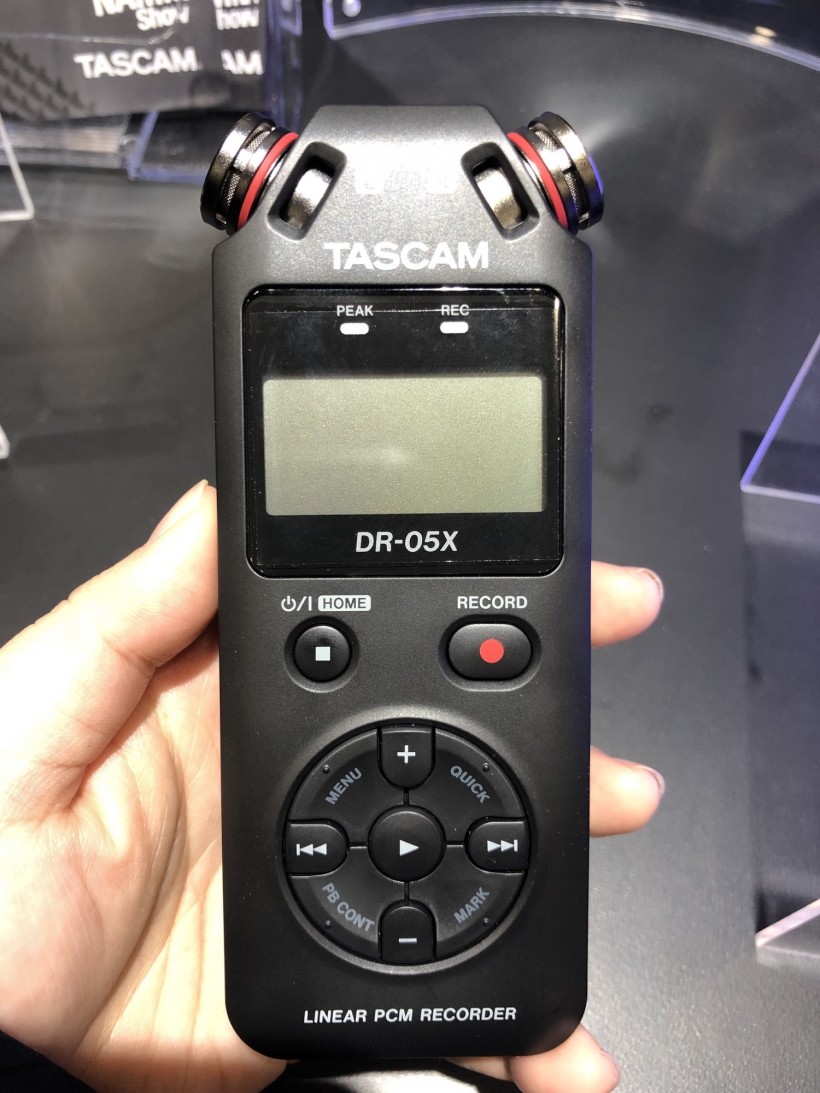 NAMM 2019 展會：Tascam 三款 DR-X 系列手持錄音機(jī)第一時間上手