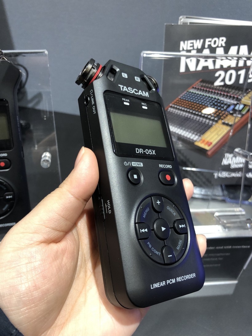 NAMM 2019 展會：Tascam 三款 DR-X 系列手持錄音機(jī)第一時間上手
