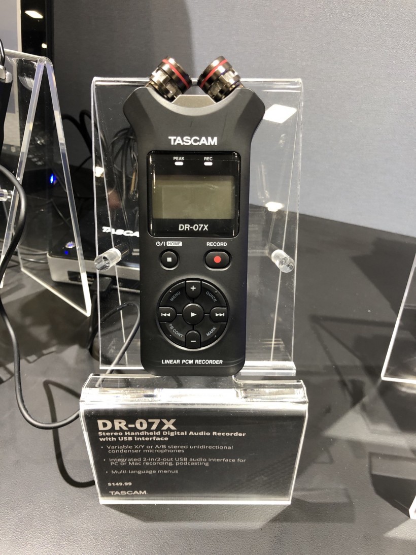 NAMM 2019 展會：Tascam 三款 DR-X 系列手持錄音機(jī)第一時間上手