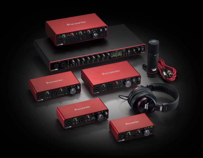 Focusrite 發(fā)布第三代 Scarlett 音頻接口系列，USB-C 接口 + 24 / 192 配置