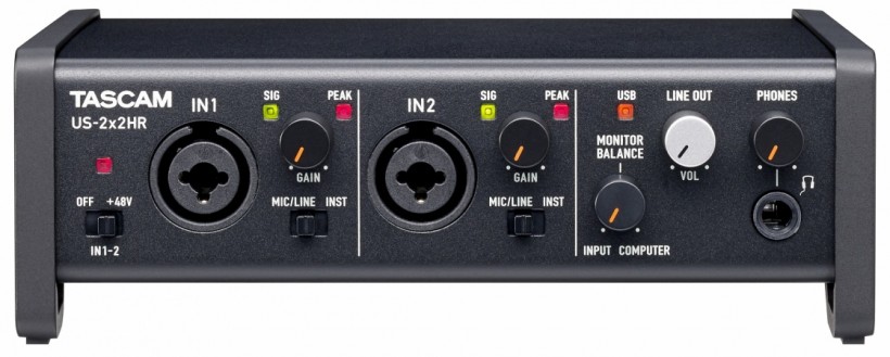 Tascam 發(fā)布新 US-HR 系列三款 USB-C 音頻接口：US-1x2HR、US-2x2HR、US-4x4HR