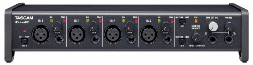 Tascam 發(fā)布新 US-HR 系列三款 USB-C 音頻接口：US-1x2HR、US-2x2HR、US-4x4HR